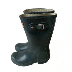 HUNTER WELLIES  Vintage Children's Classic English Hunter Wellington Boots SZ 12